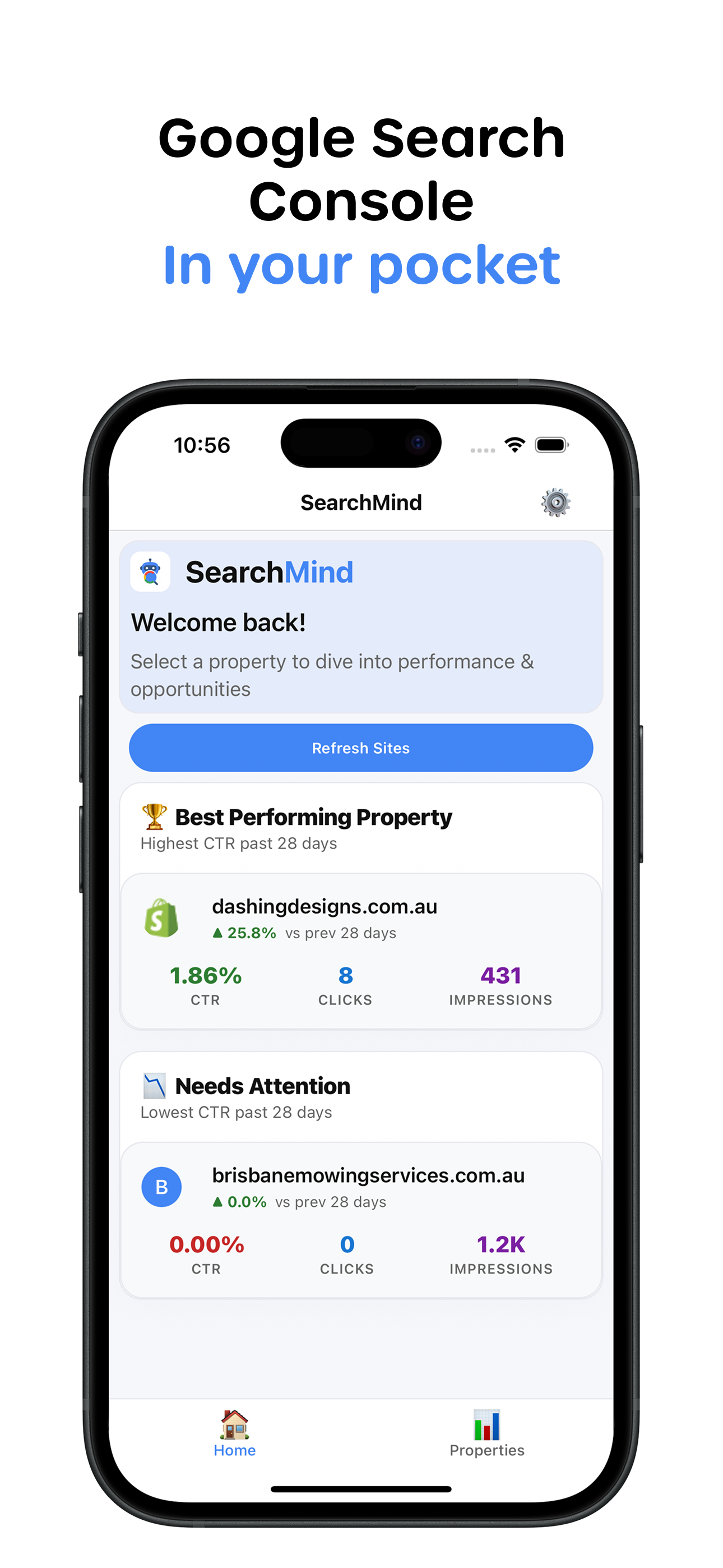 SearchMind App Screenshot